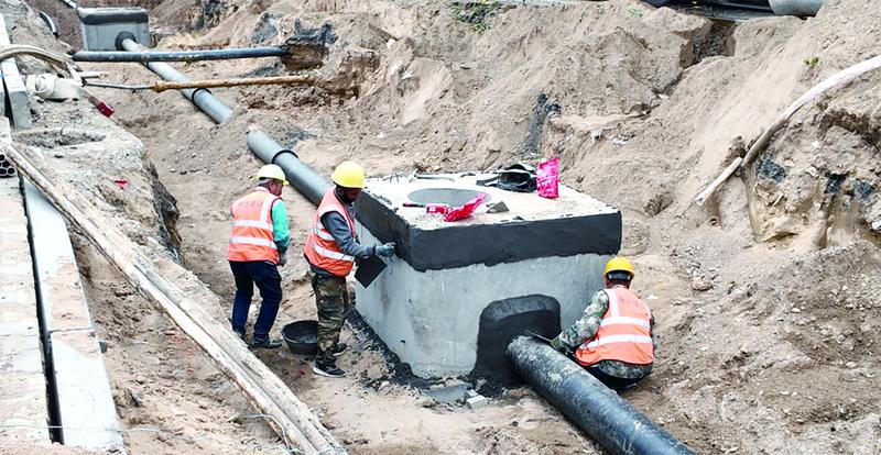 管沟回填作业